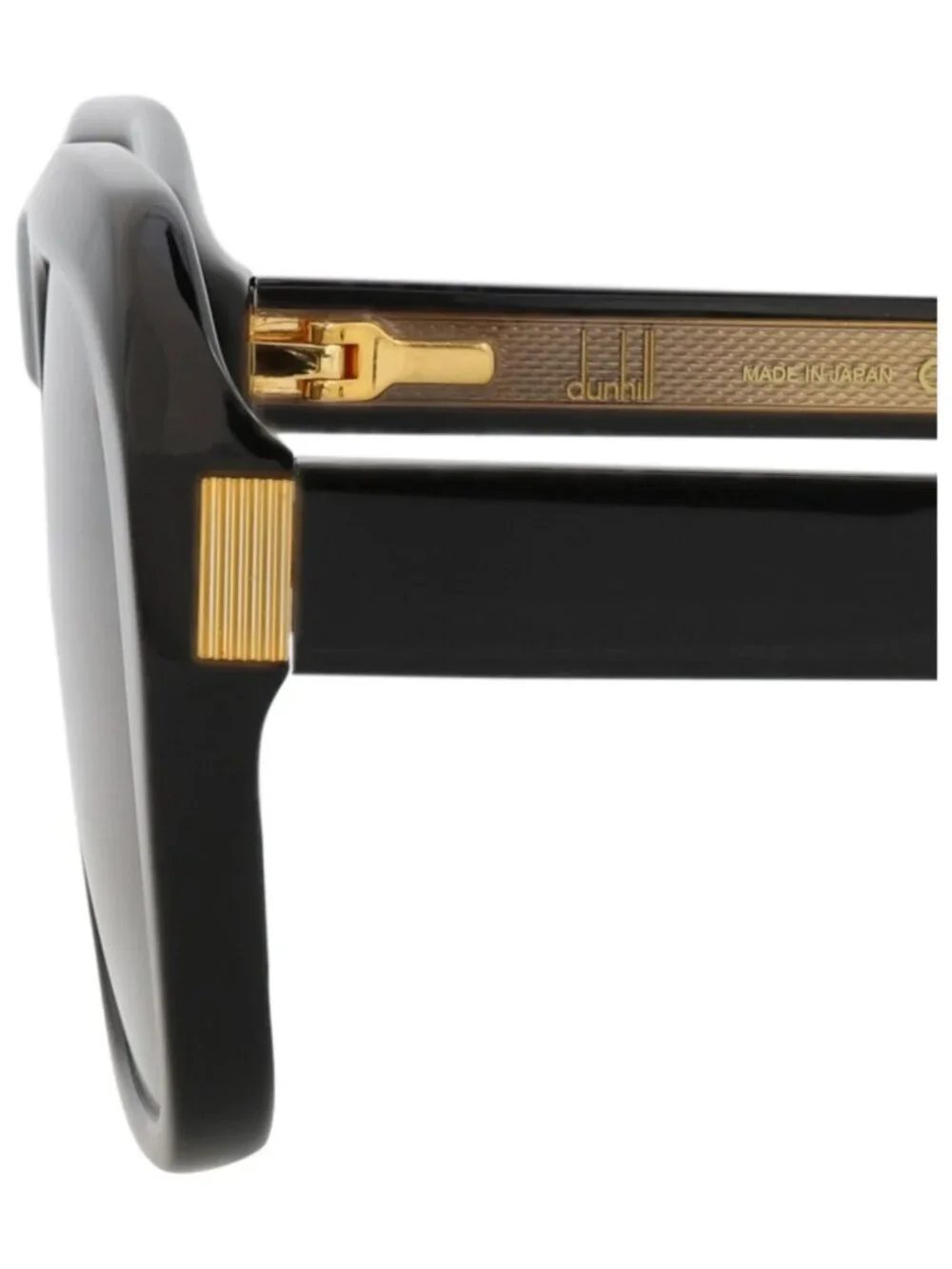 New Dunhill Women's Sunglasses Square Rectangle Acetate Frame Unisex Black Black